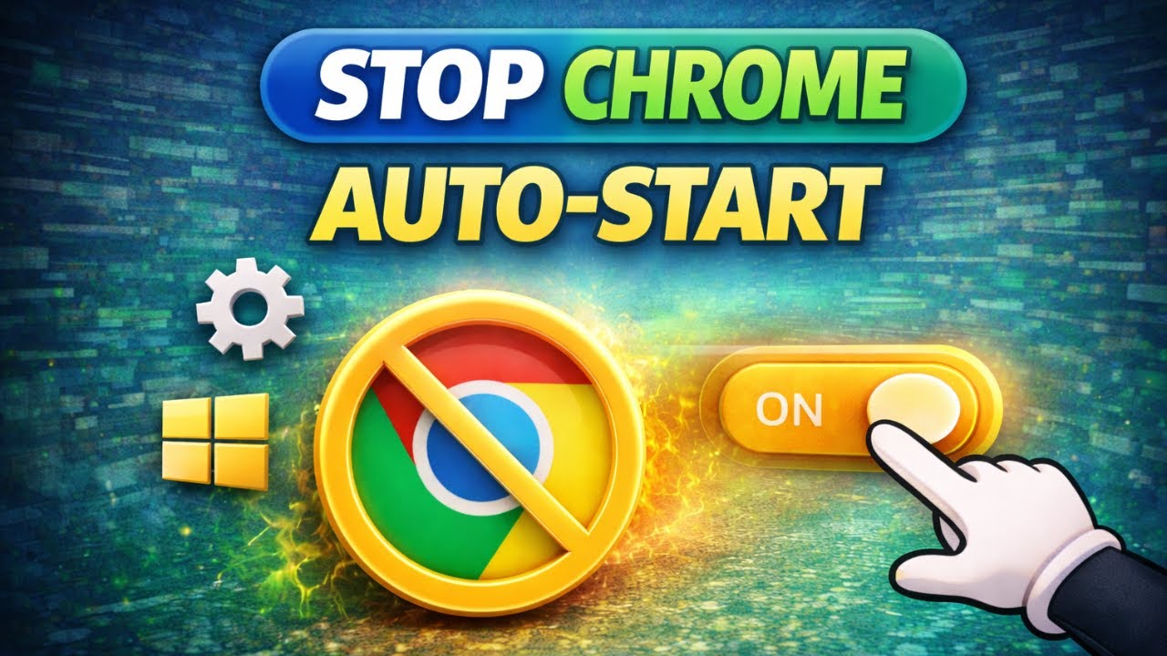 Disable Google Chrome Auto-Start on Windows