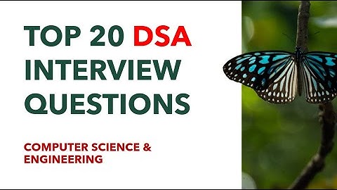 Top 20 DSA Interview Questions for placement Drives | TCS, Accenture, Infosys, Wipro, Amazon