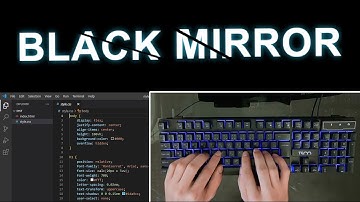 ASMR Programming - CSS BLACK MIRROR CRACKED TEXT EFFECT | HTML & CSS - No Talking