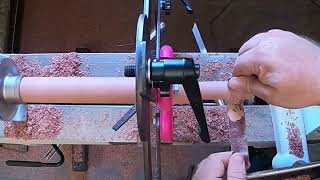 Turning (and Burning) Purple Heart Handle for Carter and Son Lathe Toolset