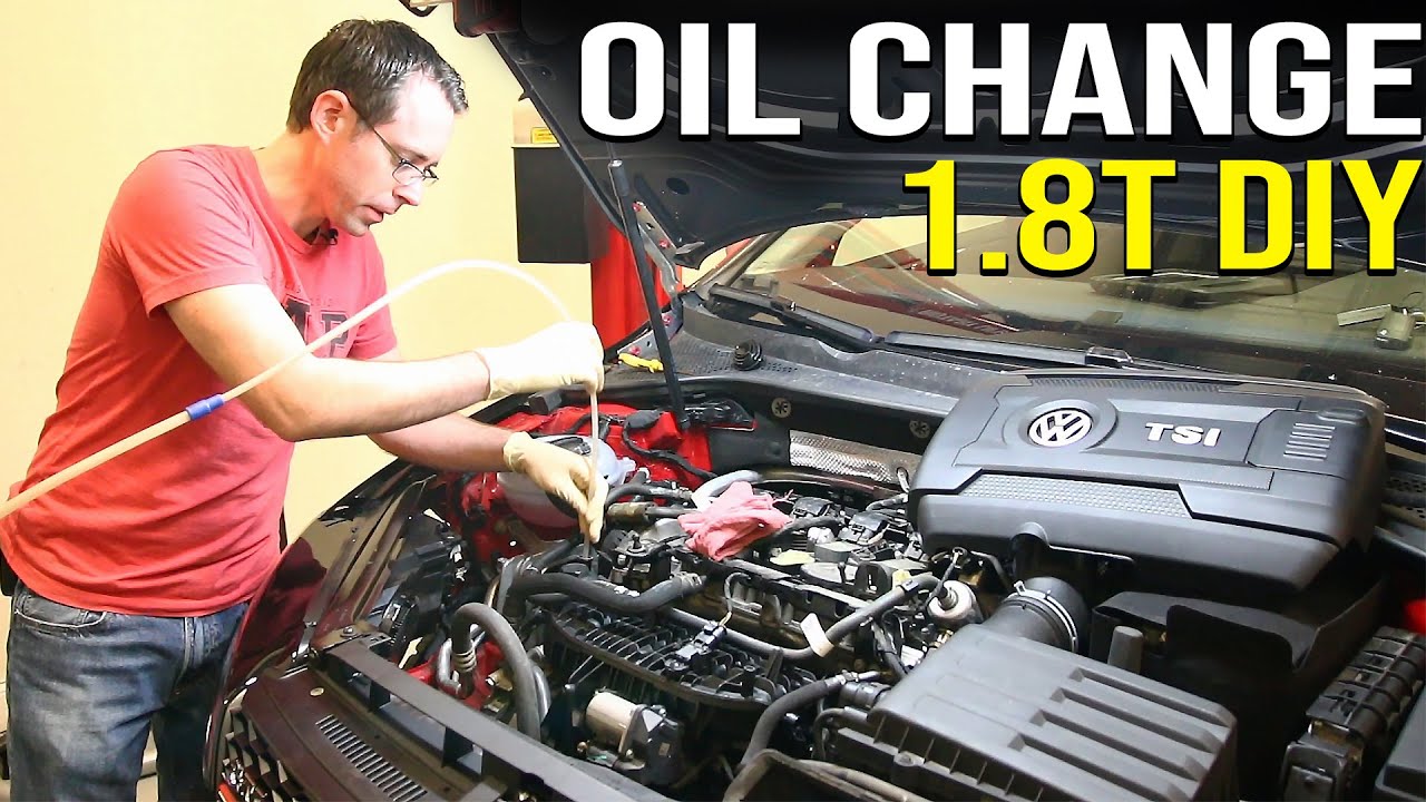 1 8t Oil Change Diy Extractor Vs Drain Method Youtube