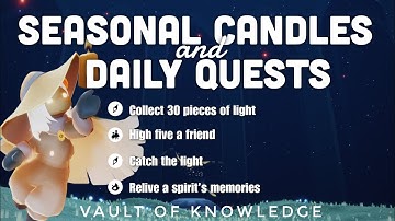 Seasonal Candles + Daily Quest in Vault of Knowledge | sky Cotl | Noob Mode