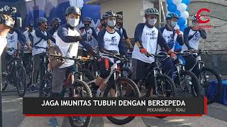Jaga Imunitas Tubuh dengan Bersepeda #satgascovid19 #pakaimasker #jagajarak #cucitangan