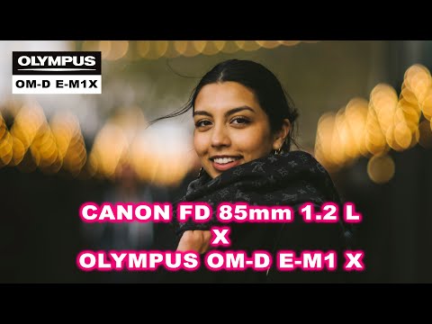 Extreme fast MFT portrait lens, Canon FD 85mm 1.2L & Olympus OM-D E-M1X ! - RED35 Review