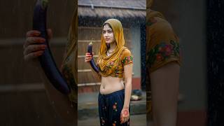 An Amazing Sight In The Village, Rain And Birds Sounds For Sleeping