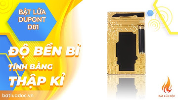 Hộp Quẹt Bật Lửa Dupont D81 Họa Tiết Cổ Điển Cao Cấp