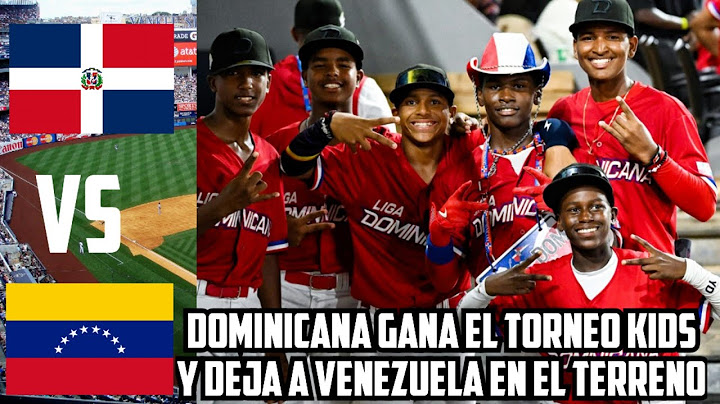 Dominicana deja en el terreno a Venezuela y se corona campeón en la Serie kids 2025