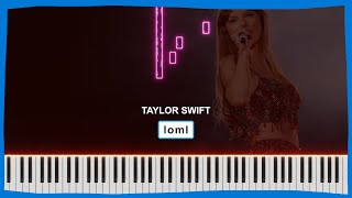 🤍 loml (Taylor Swift) 🔶 Partitura para PIANO *GRATIS*
