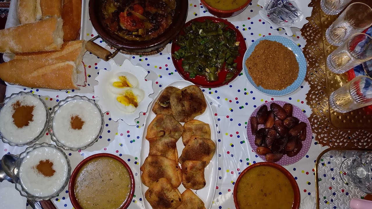 وصفات شهوة منها للإفطار 😋 بمواد في متناول الجميع👍 حريرة،طاجين المقفول،مسيمنات معمرين،سلطة،تحلية،عصير