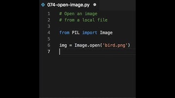 A simple example of opening and displaying an image file using the Python Image Library (PIL).