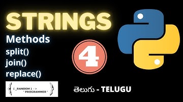 string methods 2 | Video 17 | Python | Telugu