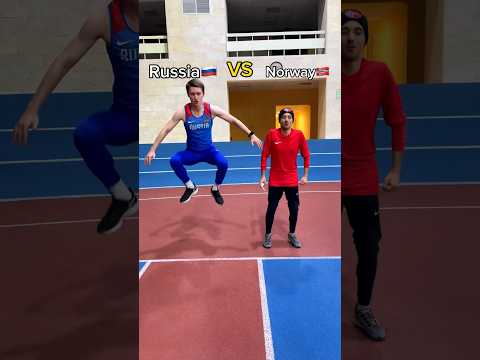 РУССКИЙ БЕГУН ПРОТИВ НОРВЕЖЦА #бег #run #sport #running #марафон #спорт #тренировки #fitness #мемы