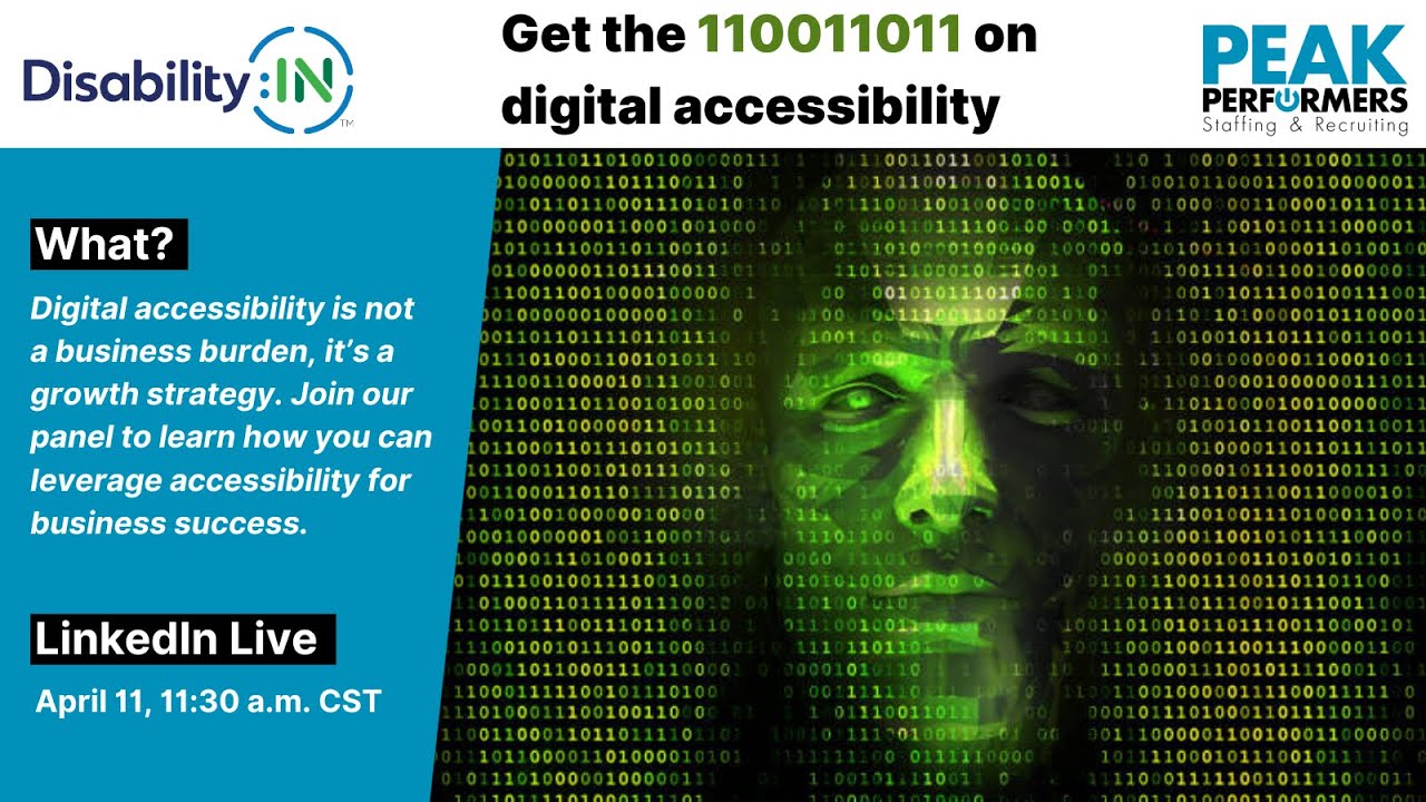 Get the 110011011 on digital accessibility - YouTube