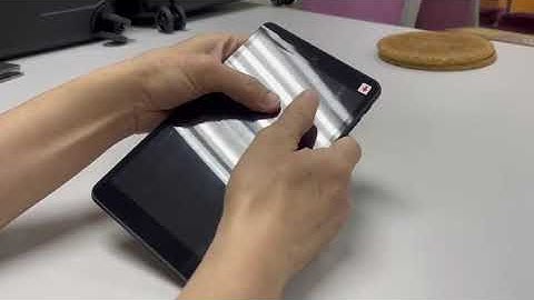 How to remove the air bubble from a new Decent Tablet