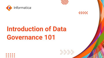 Data Governance 101 - Introduction