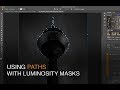 Using Paths with Luminosity Masks