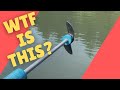 Super fast drill powered boat propeller