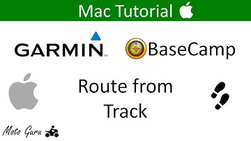Garmin BaseCamp. Een route maken van een track voor Mac