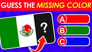 Can You Guess The Correct Color of the Flags?  🎨🖍️