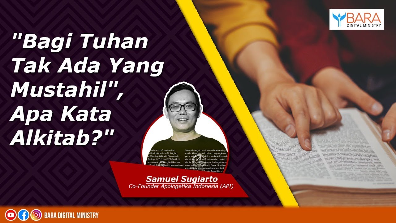 Bagi Tuhan Tak Ada Yang Mustahil