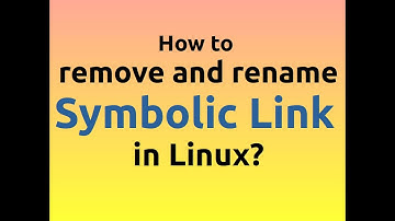 How to remove and rename Symbolic Links in Linux?