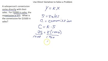 Use Direct Variation to Solve a Problem