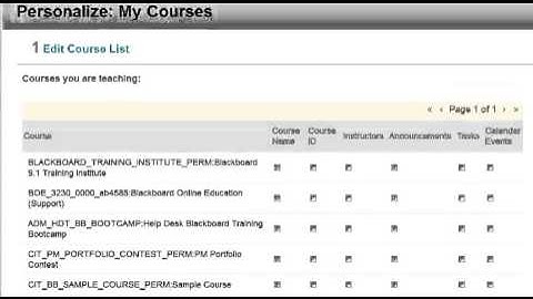 Blackboard 9.1.13: Hiding Courses from the Course List