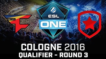 ESL One Cologne 2016 Main Qualifier CS:GO Highlights | Round 3 | Faze Clan vs. Gambit |Train