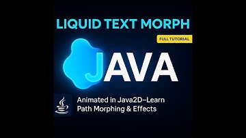 Liquid Text Morph Animation in Java | Path Morphing with Java2D
