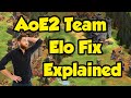The AoE2 team Elo fix explained