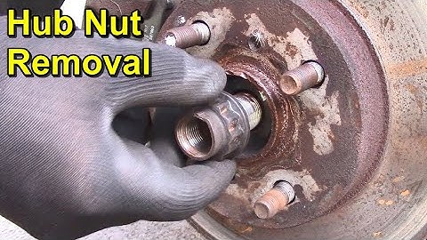 Removing an Axle Nut without Air or Impact Tools