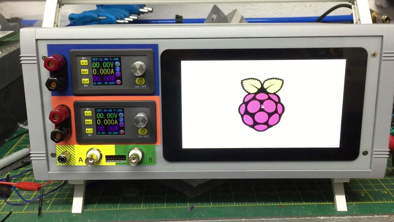 DIY Oscilloscope booting up YouTube