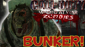 "HUGE MONKEY ZOMBIE!" - Custom Zombies "BUNKER" #1 (CoD WaW Custom Zombies)