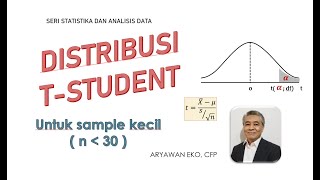 Distribusi T - Student  |  Utk Ukuran Sample Kecil  |  n kurang dari 30