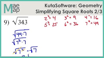 KutaSoftware: Geometry- Simplifying Square Roots Part 2