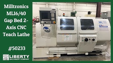 Milltronics ML16/40 Gap Bed 2-Axis CNC Teach Lathe - Liberty #50233