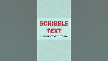 Scribble Text effect | Illustrator Tutorial