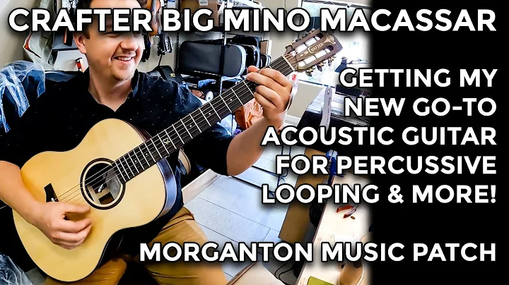 Crafter Big Mino Macassar Acoustic Guitar - My Fave for Percussive Looping - Morganton Music Patch