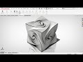 Exercise 16: How to model a 'Complex Cube Design' in Solidworks 2018