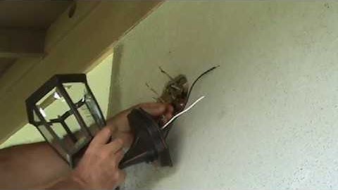 How to Install Light Fixture by Front Door...Part 2