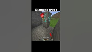easy diamond trap in Minecraft #minecraft #minecraftmeme #manifestedit