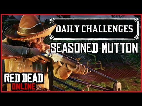Daily Challenges - 3/3 Cooked Seasoned Mutton I RDR2 Online [Bighorn