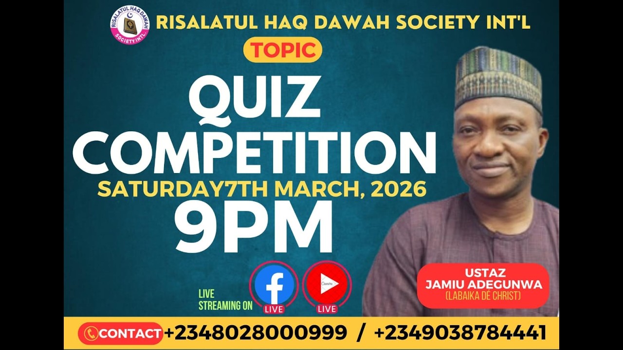 USTAZJAMIU/ QUIZ COMPETITION