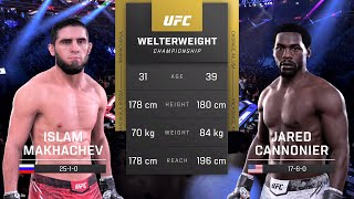 Islam Makhachev vs Jared Cannonier Full Fight - UFC 5 Fight Night