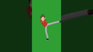 copyright free kicking greenscreen cartoon only for subscribers#copyrightfree #animation