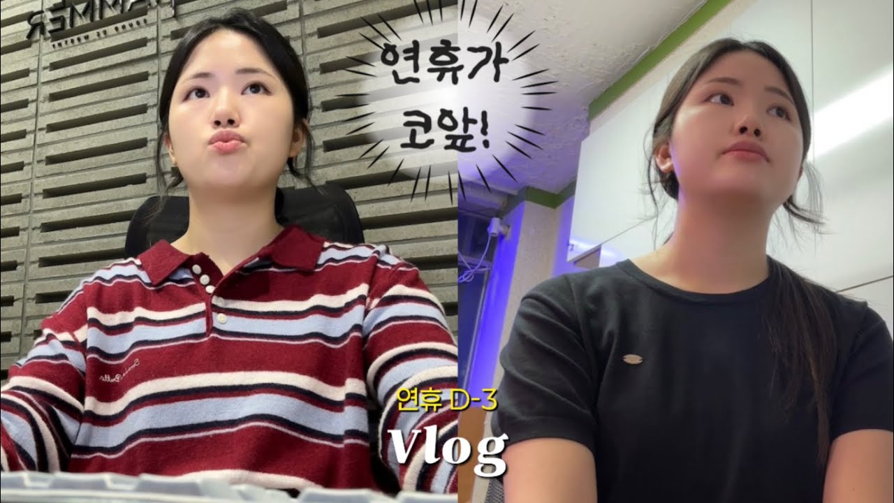 Vlog. 직장인브이로그 | D-3, 연휴 직전까지 바쁘실게요🙏🏻 | 이때로 다시 돌아갈래🤣 | 퍼스널컬러 바뀐 썰💄 | 출근룩 | 일상브이로그 | 투잡러 일상 