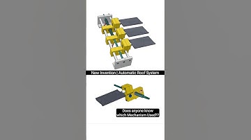 New Invention | Automatic Roof System #mechanism #newinventions #engineering #3ddesign #solidworks