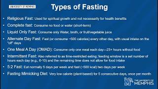 Health benefits of short-term fasting