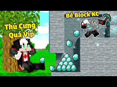 REDHOOD THỬ THÁCH 24 GIỜ SINH TỒN BẰNG BLOCK KIM CƯƠNG TRONG MINECRAFT*MỀU CÓ THÚ CƯNG LÀ BLOCK ĐẤT