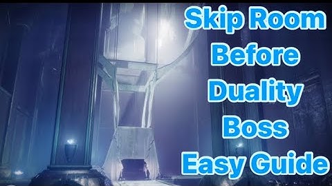 How to Skip the Area Before Duality Dungeon Boss on Warlock ll Destiny 2